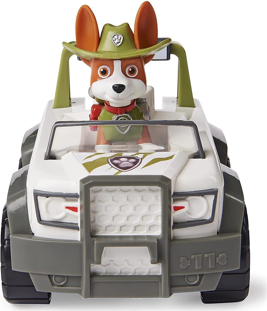 Paw Patrol Tracker Jungle Cruiser - автомобиль с коллекционной фигуркой  Трекера цена | hansapost.ee