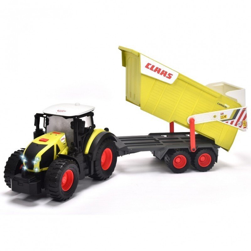 Suur Claasi traktor haagisega 64 cm цена и информация | Mänguasjad poistele | hansapost.ee