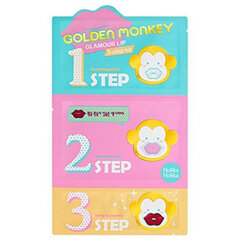 Gold en Monkey kolmefaasiline huulemask (Glamour Lip 3-Step Kit) 30 g цена и информация | Помады, бальзамы, блеск для губ | hansapost.ee