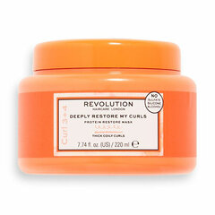 Восстанавливающая капиллярная маска Revolution Hair Care London Deeply Restore My Curls, 220 мл цена и информация | Маски, масла, сыворотки | hansapost.ee