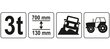Tungraud Yato Hi-Lift 3T, 33" hind ja info | Lisatarvikud | hansapost.ee