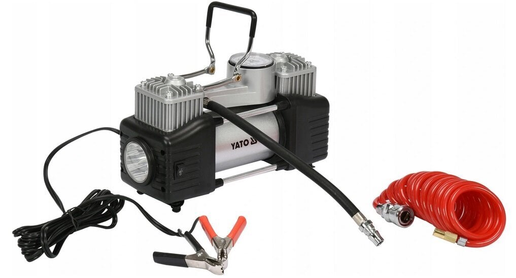 Autokompressor YATO LED lambiga 12V 250 W, YT-73462 hind ja info | Kompressorid | hansapost.ee