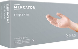 Виниловые перчатки Mercator Vinylex-PF без порошка XL, 100 шт. цена и информация | Аптечки | hansapost.ee