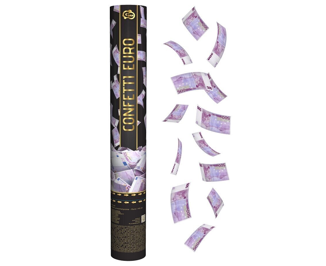 Paberikahur 40 cm, Confetti Cannon - Euro KP-EU40 hind ja info | Peokaunistused ja dekoratsioonid | hansapost.ee