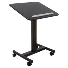 Mobiilne töölaud ERGO 60x52xH74,5-114,5cm, must price and information | Computer desks, writing desks | hansapost.ee