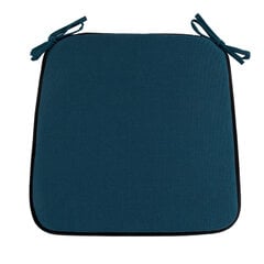 Подушка на стул SUMMER 39x39xH2.5 см, темно-синяя цена и информация | Подушки, наволочки, чехлы | hansapost.ee
