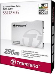 Transcend 230S 256GB SATA3 (TS256GSSD230S) цена и информация | Внутренние жёсткие диски (HDD, SSD, Hybrid) | hansapost.ee