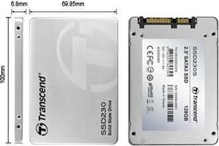 Transcend SSD230S Series 256GB SATAIII 2.5" TS256GSSD230S hind ja info | Sisemised kõvakettad | hansapost.ee