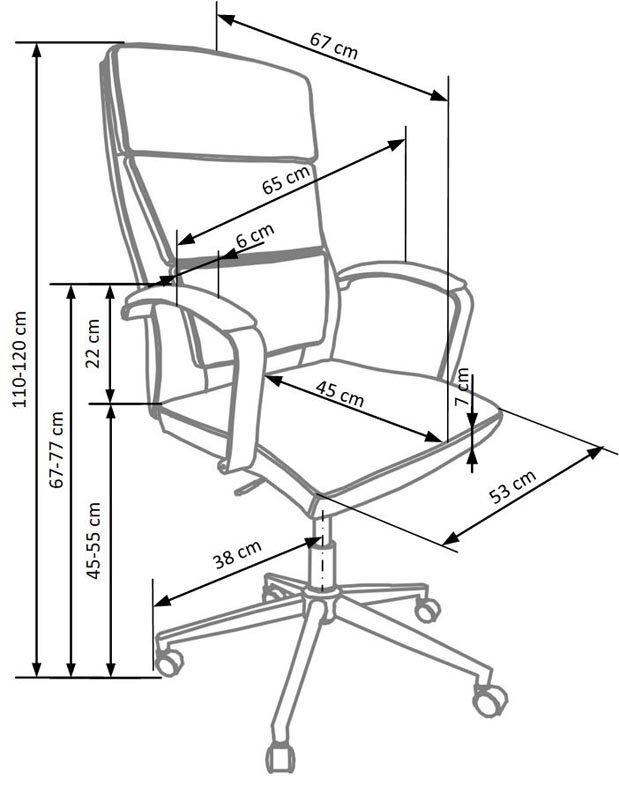 Kontoritool Aurelius, valge hind ja info | Kontoritoolid | hansapost.ee