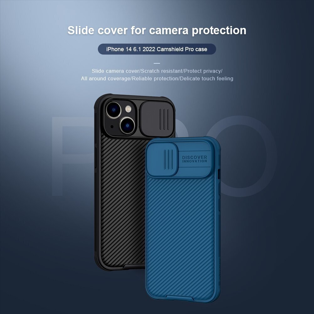 Nillkin CamShield PRO Hard Case for Apple iPhone 14 Black цена и информация | Telefonide kaitsekaaned ja -ümbrised | hansapost.ee