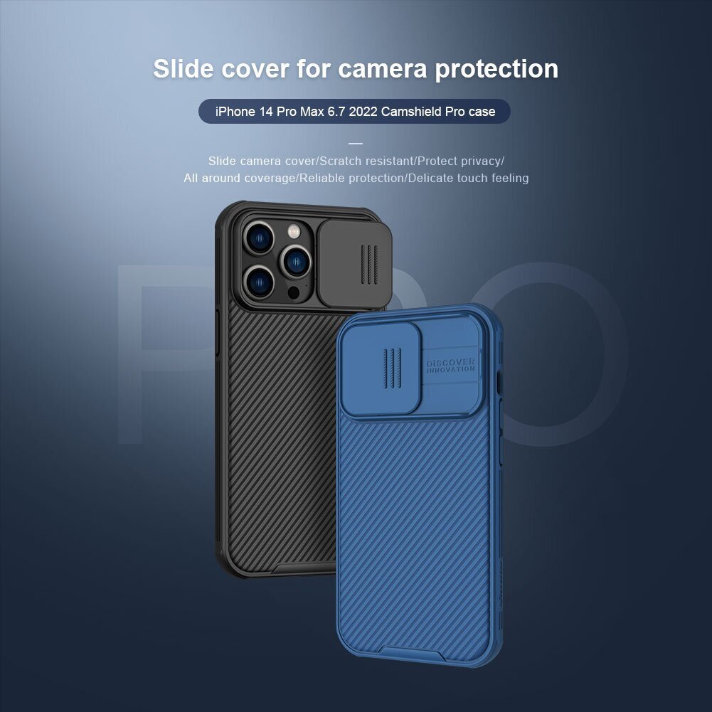 Nillkin CamShield PRO Hard Case for Apple iPhone 14 Pro Max Black hind ja info | Telefonide kaitsekaaned ja -ümbrised | hansapost.ee