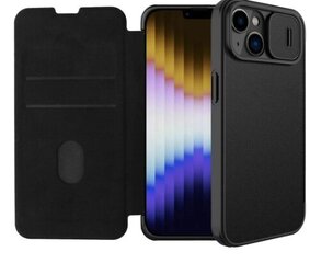 Nillkin Qin Book PRO Cloth Case for Apple iPhone 14 Classic Black hind ja info | Telefonide kaitsekaaned ja -ümbrised | hansapost.ee