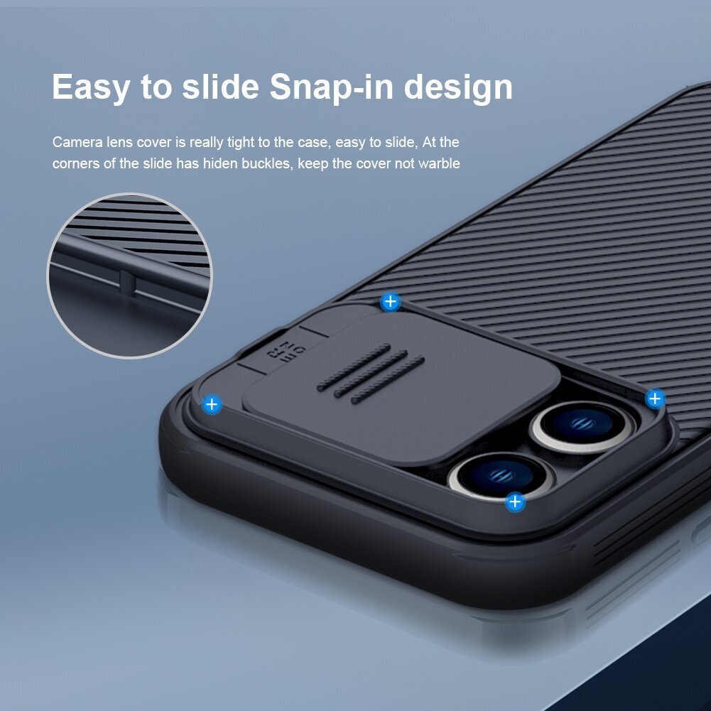 Nillkin CamShield PRO Magnetic Hard Case for Apple iPhone 14 Pro Max Blue hind ja info | Telefonide kaitsekaaned ja -ümbrised | hansapost.ee