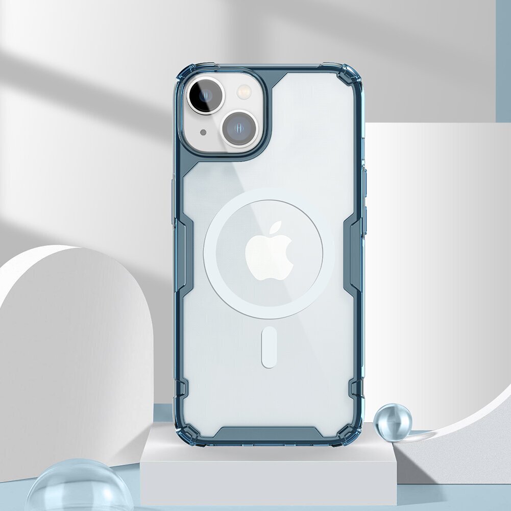 Nillkin Nature TPU PRO Magnetic Cover for Apple iPhone 14 Blue hind ja info | Telefonide kaitsekaaned ja -ümbrised | hansapost.ee