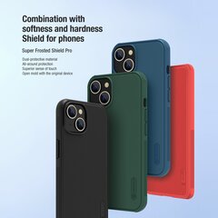 Nillkin Super Frosted PRO Back Cover for Apple iPhone 14 Plus Deep Green (Without Logo Cutout) цена и информация | Чехлы для телефонов | hansapost.ee