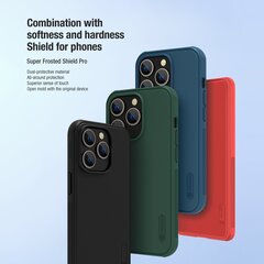 Nillkin Super Frosted PRO Back Cover for Apple iPhone 14 Pro Max Blue (Without Logo Cutout) цена и информация | Чехлы для телефонов | hansapost.ee