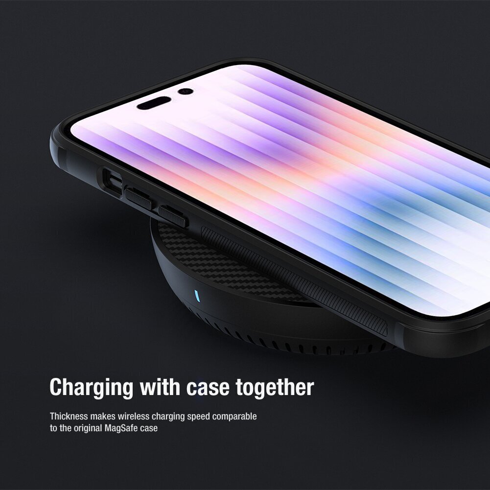 Nillkin Super Frosted PRO Magnetic Back Cover for Apple iPhone 14 Pro Max Blue hind ja info | Telefonide kaitsekaaned ja -ümbrised | hansapost.ee