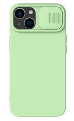 Nillkin CamShield Silky Magnetic Silicone Case for Apple iPhone 14 Plus Green hind ja info | Telefonide kaitsekaaned ja -ümbrised | hansapost.ee