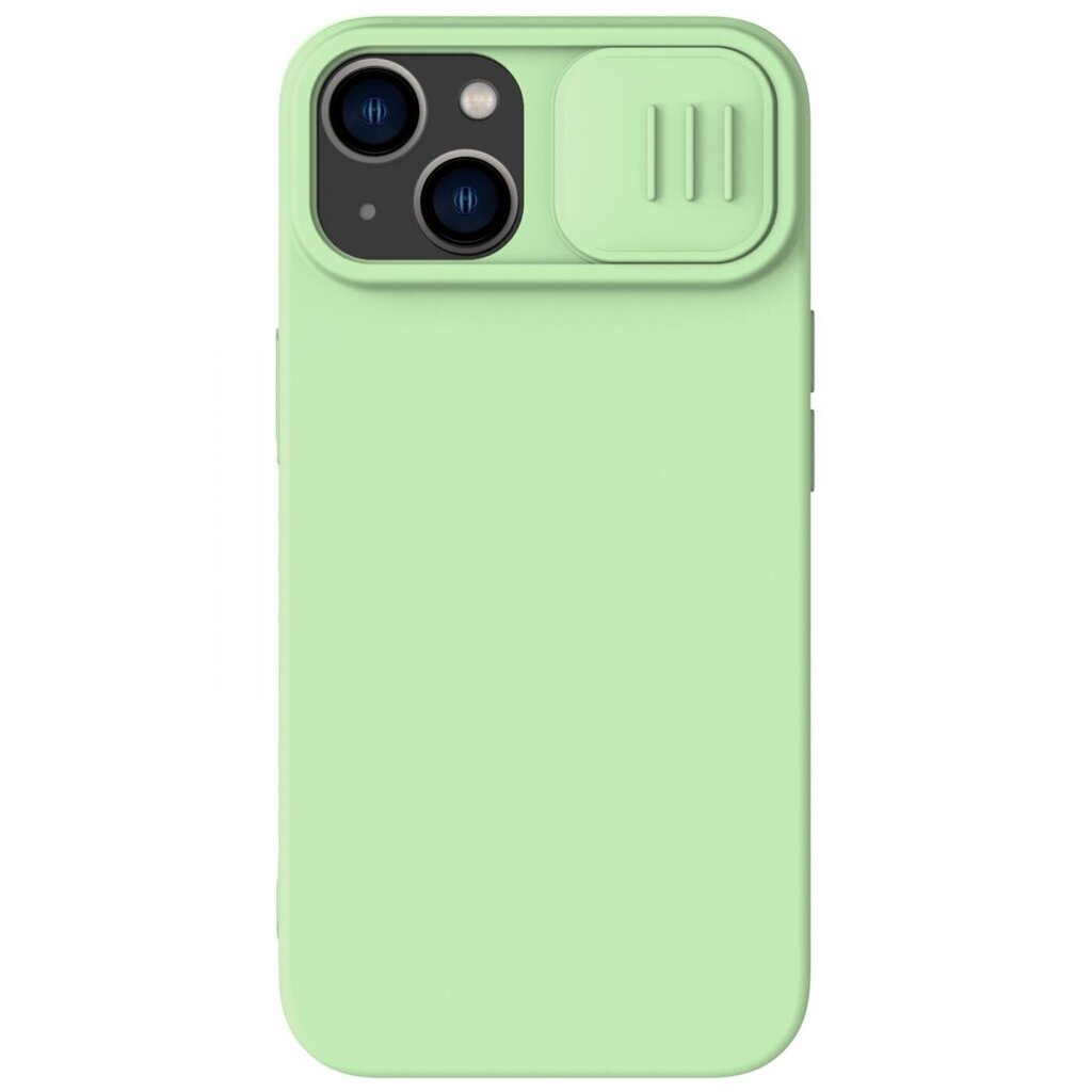 Nillkin CamShield Silky Silicone Case for Apple iPhone 14 Plus Green hind ja info | Telefonide kaitsekaaned ja -ümbrised | hansapost.ee