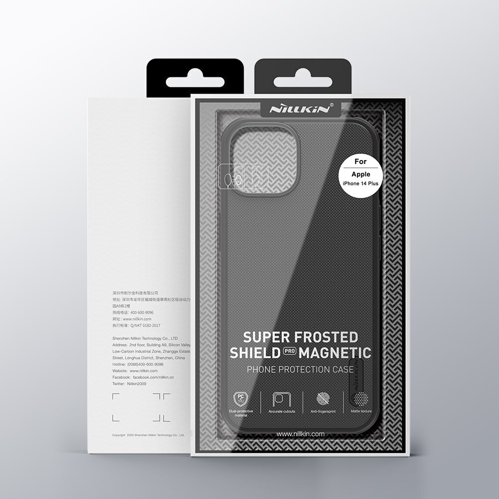 Nillkin Super Frosted PRO Magnetic Back Cover for Apple iPhone 14 Plus Black hind ja info | Telefonide kaitsekaaned ja -ümbrised | hansapost.ee