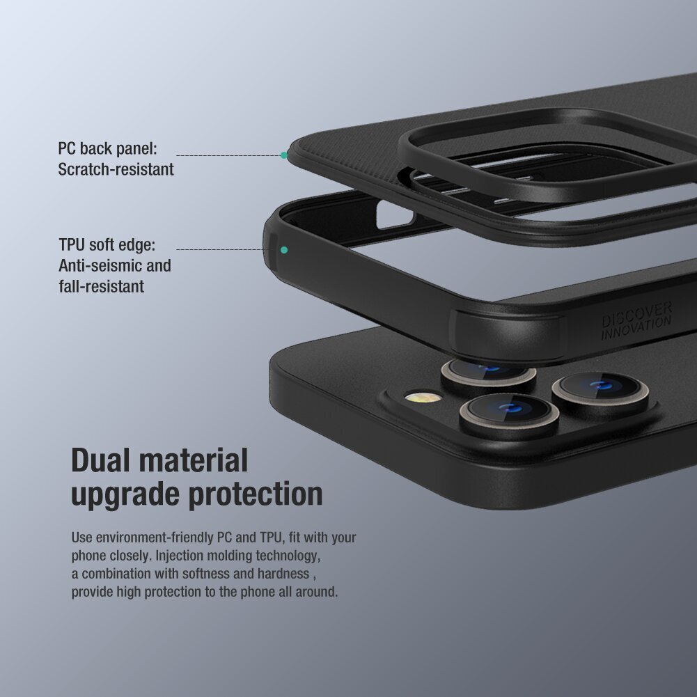 Nillkin Super Frosted PRO Magnetic Back Cover for Apple iPhone 14 Pro Max Black price and information | Telefonide kaitsekaaned ja -ümbrised | hansapost.ee