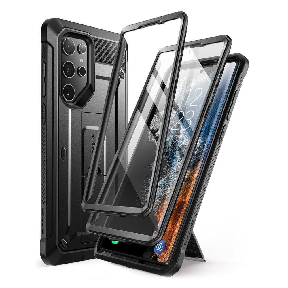 Supcase Unicorn Beetle Pro 2-SET Galaxy S22 Ultra Black hind ja info | Telefonide kaitsekaaned ja -ümbrised | hansapost.ee