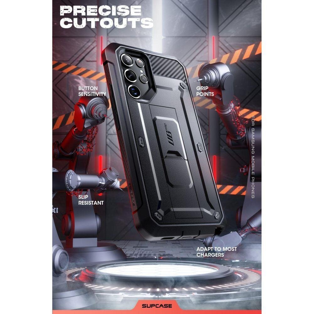 Supcase Unicorn Beetle Pro 2-SET Galaxy S22 Ultra Black hind ja info | Telefonide kaitsekaaned ja -ümbrised | hansapost.ee