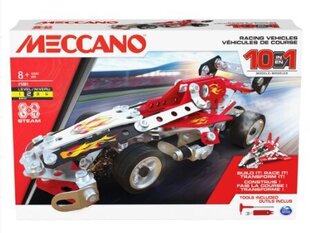 Konstruktor Meccano 10in1 Racing Vehicles 6060104, 225-osaline hind ja info | Klotsid ja konstruktorid | hansapost.ee