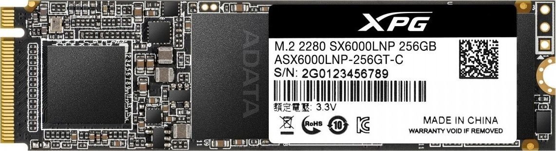 ADATA XPG SX6000 Lite 256GB PCIe Gen3x4 M.2 2280 hind ja info | Sisemised kõvakettad | hansapost.ee