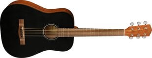Akustiline kitarr Fender FA-15 STEEL 3/4 BLACK W/BAG WN hind ja info | Kitarrid | hansapost.ee