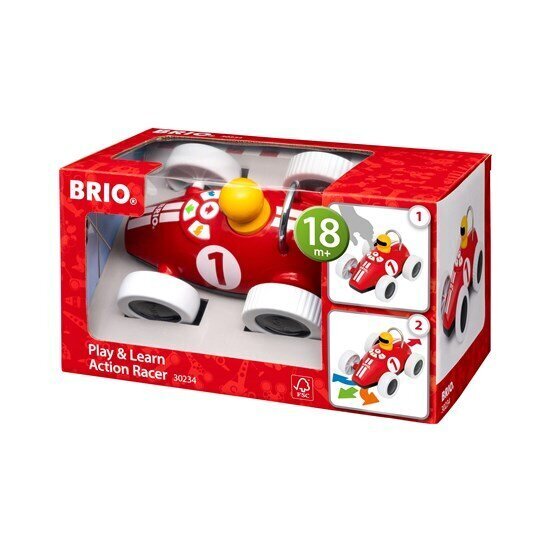 Elektrooniline mänguasi Play & Learn Action Racer Brio, 30234 hind ja info | Beebide mänguasjad | hansapost.ee