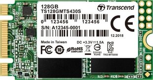 TRANSCEND TS128GMTS430S цена и информация | Внутренние жёсткие диски (HDD, SSD, Hybrid) | hansapost.ee