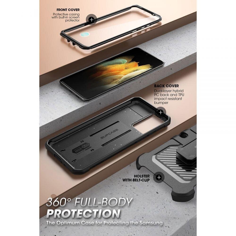 Supcase Unicorn Beetle Pro Samsung Galaxy S21 FE black hind ja info | Telefonide kaitsekaaned ja -ümbrised | hansapost.ee