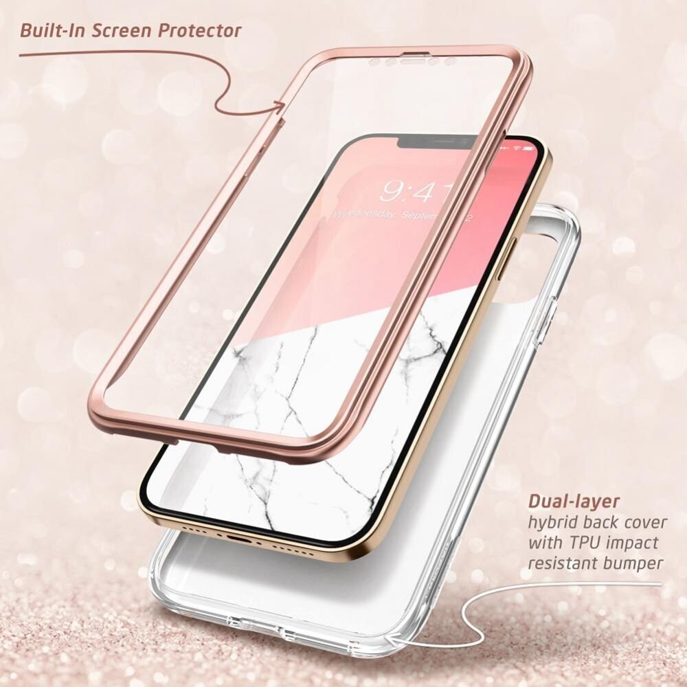 Supcase Cosmo Apple iPhone 12 Pro Max Marble Pink цена и информация | Telefonide kaitsekaaned ja -ümbrised | hansapost.ee