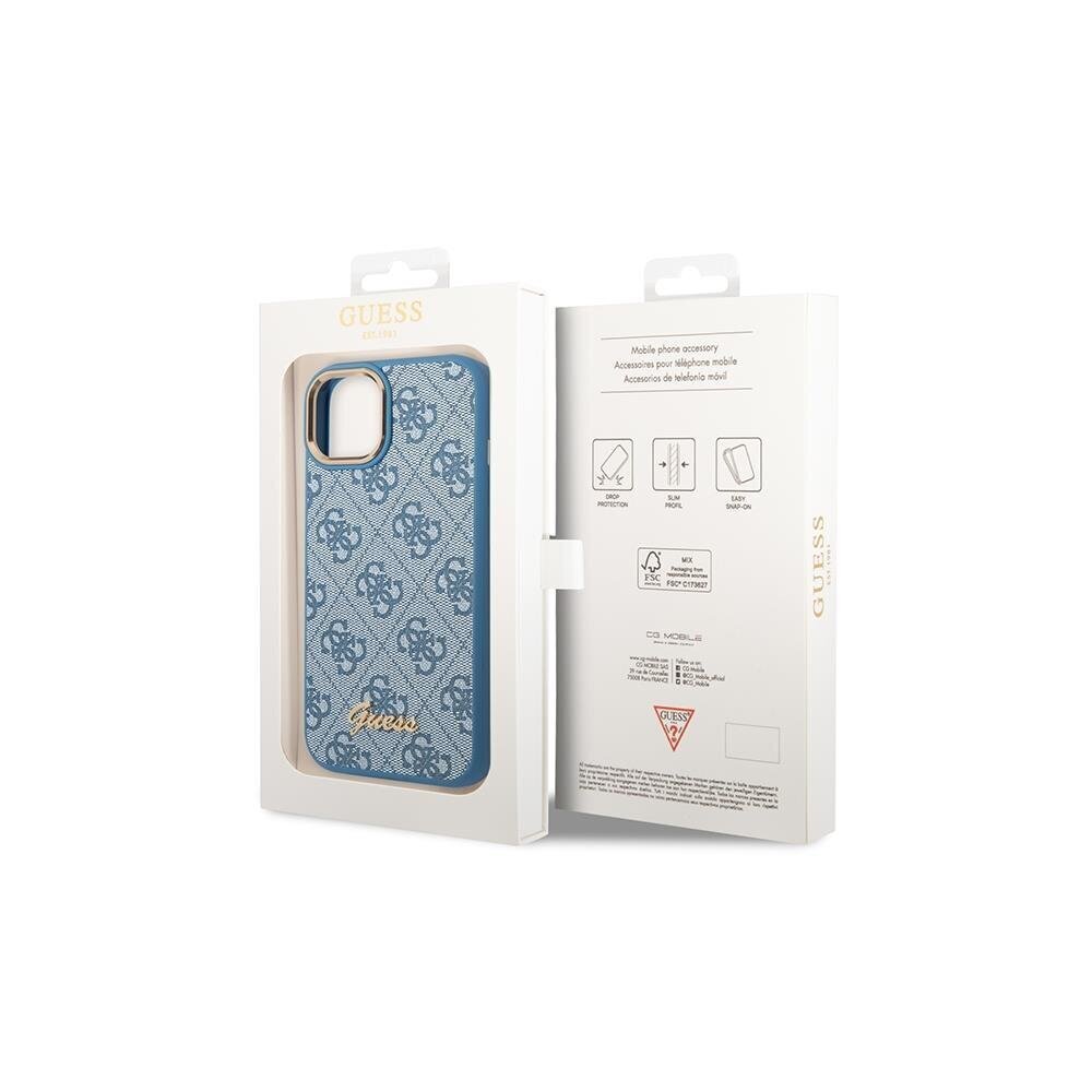 Guess GUHCP14LHG4SHB iPhone 14 Pro blue цена и информация | Telefonide kaitsekaaned ja -ümbrised | hansapost.ee