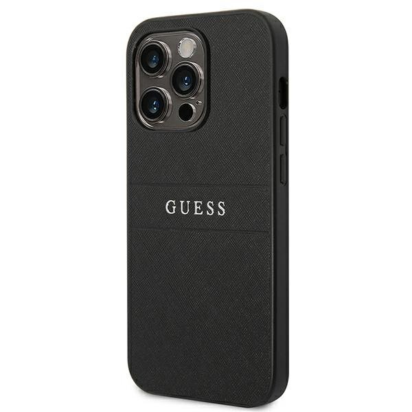 Guess GUHCP14LPSASBBK iPhone 14 Pro 6.1 "black / black Saffiano Strap цена и информация | Telefonide kaitsekaaned ja -ümbrised | hansapost.ee