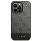 Guess GUHCP14LG4GLGR iPhone 14 Pro 6.1 "gray / gray hard 4G Stripe Collection цена и информация | Telefonide kaitsekaaned ja -ümbrised | hansapost.ee