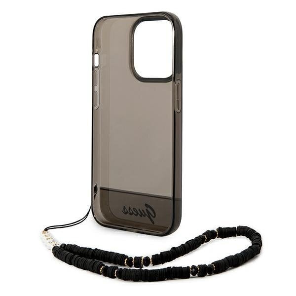 Guess GUHCP14LHGCOHK iPhone 14 Pro 6.1 "black / black Translucent Pearl Strap hind ja info | Telefonide kaitsekaaned ja -ümbrised | hansapost.ee
