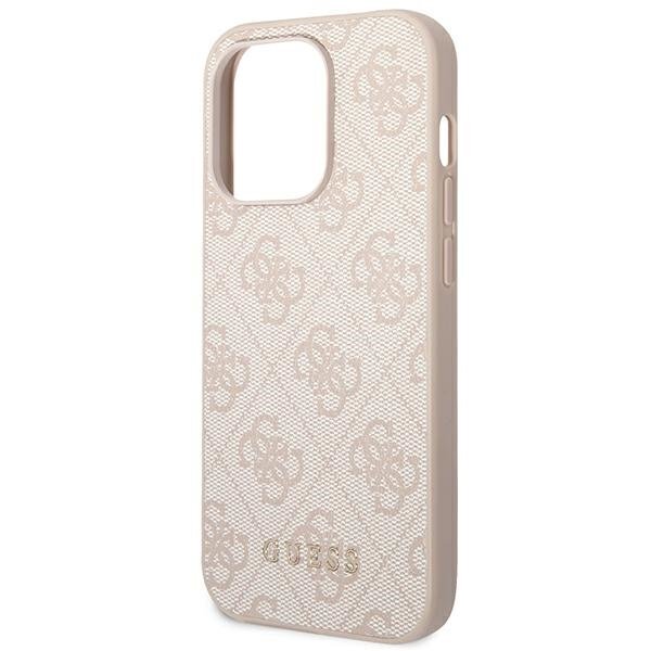 Guess GUHCP14LG4GFPI iPhone 14 Pro 6.1 "pink / pink hard 4G Metal Gold Logo hind ja info | Telefonide kaitsekaaned ja -ümbrised | hansapost.ee