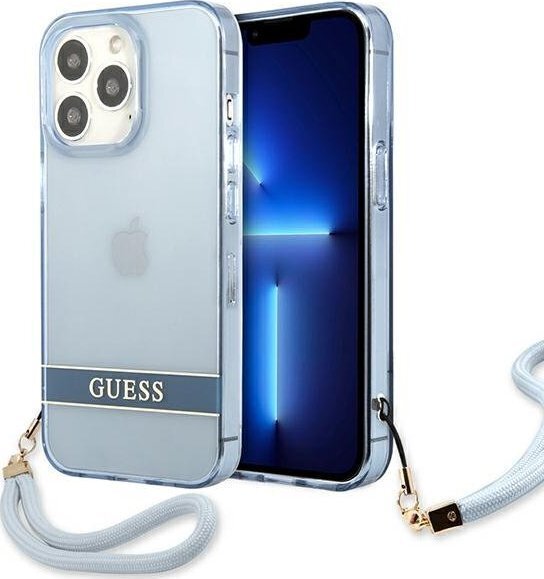 Guess GUHCP13LHTSGSB iPhone 13 Pro / 13 blue hind ja info | Telefonide kaitsekaaned ja -ümbrised | hansapost.ee
