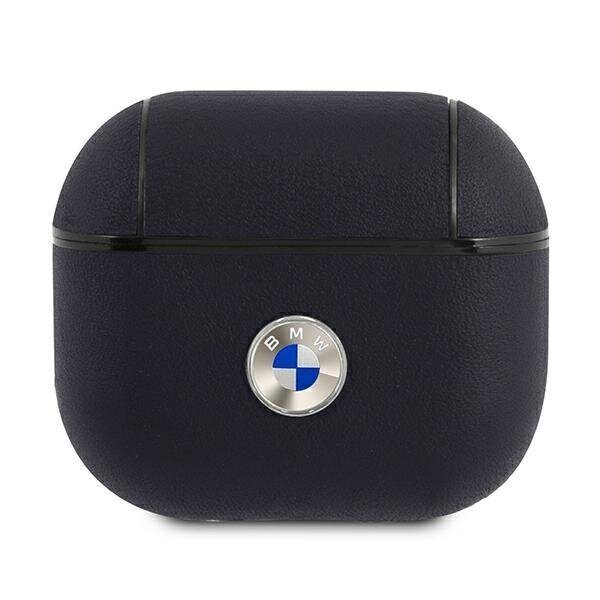 BMW BMA3SSLNA, AirPods 3, Geniune Leather, Navy hind ja info | Kõrvaklappide tarvikud | hansapost.ee