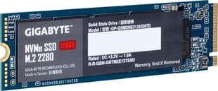 Gigabyte GP-GSM2NE3128GNTD цена и информация | Внутренние жёсткие диски (HDD, SSD, Hybrid) | hansapost.ee