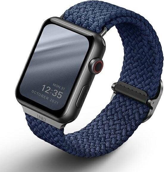 Uniq Aspen, Apple Watch 4/5/6/7/8/SE/SE2 (42/44/45mm) oxford blue hind ja info | Nutikellade aksessuaarid ja tarvikud | hansapost.ee