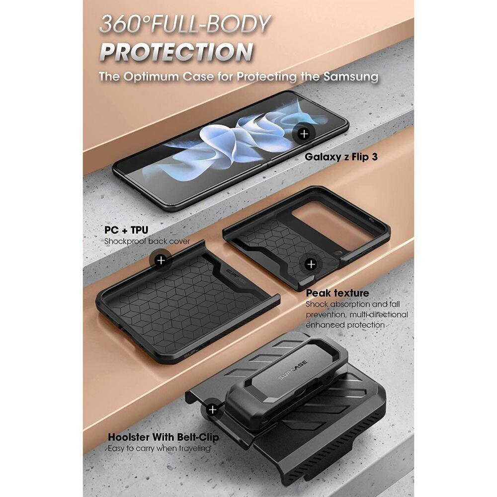 Supcase Unicorn Beetle Pro Samsung Galaxy Z Flip 4 Blue hind ja info | Telefonide kaitsekaaned ja -ümbrised | hansapost.ee