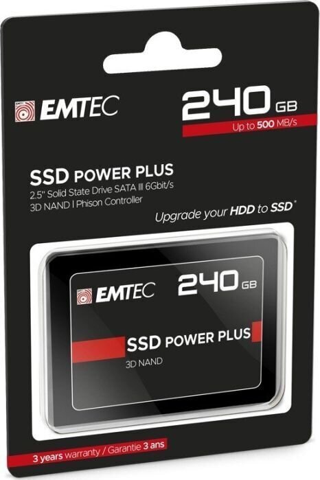 SSD ketas Emtec X150 240GB 2,5" ECSSD240GX150 hind ja info | Sisemised kõvakettad | hansapost.ee