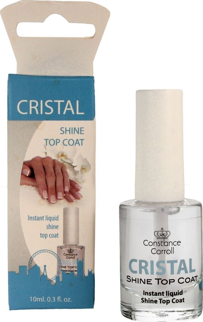 Küünelaki pealislakk Constance Carroll Constance Carroll Cristal Shine Top Coat, 10ml hind ja info | Küünelakid ja küünelakieemaldajad | hansapost.ee