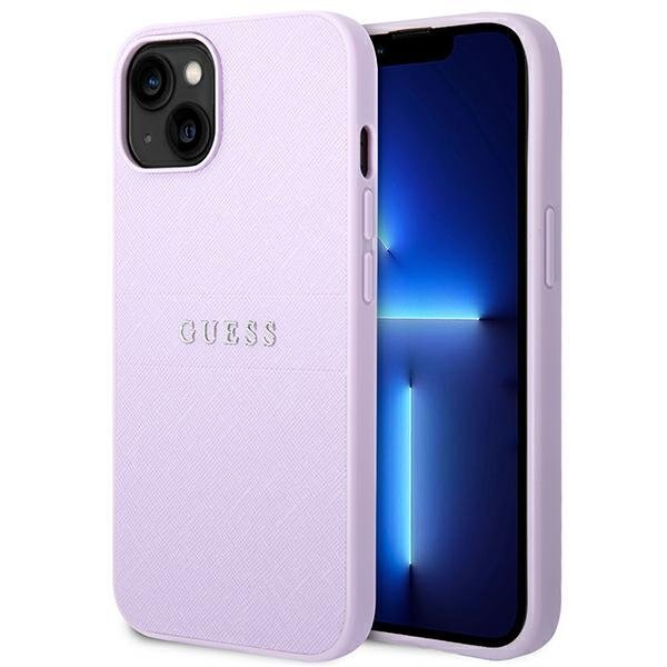 Guess GUHCP14SPSASBPU iPhone 14 6.1 "purple / purple Saffiano Strap hind ja info | Telefonide kaitsekaaned ja -ümbrised | hansapost.ee