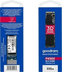 GoodRam SSDPR-PX500-256-80 цена и информация | Внутренние жёсткие диски (HDD, SSD, Hybrid) | hansapost.ee