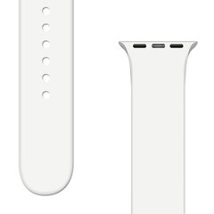 Asendusrihm Apple Watchile 8/7/6/5/4/3/2 / SE (41/40 / 38mm) White цена и информация | Аксессуары для смарт-часов и браслетов | hansapost.ee