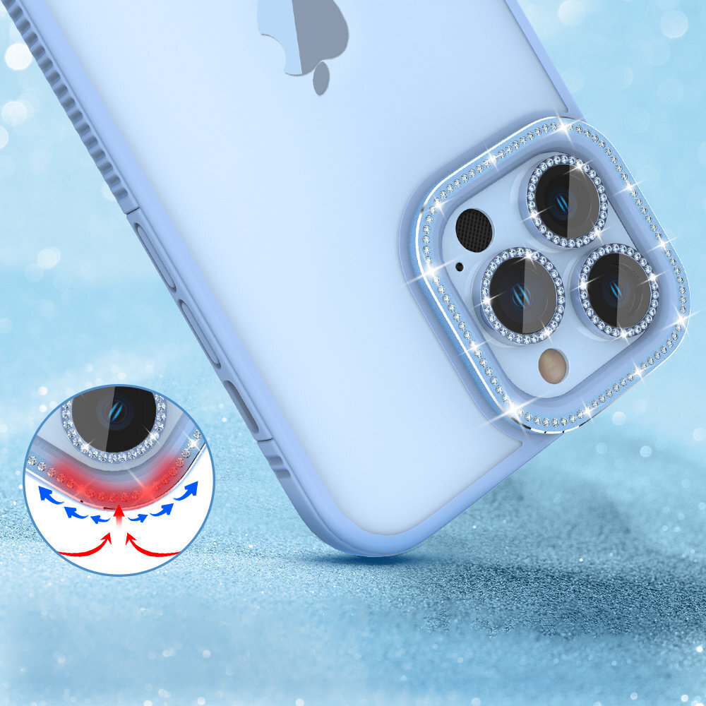 Kingxbar Sparkle Series iPhone 13 Pro Max Blue цена и информация | Telefonide kaitsekaaned ja -ümbrised | hansapost.ee